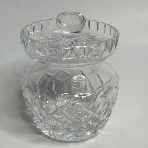 Mikasa crystal jam jar